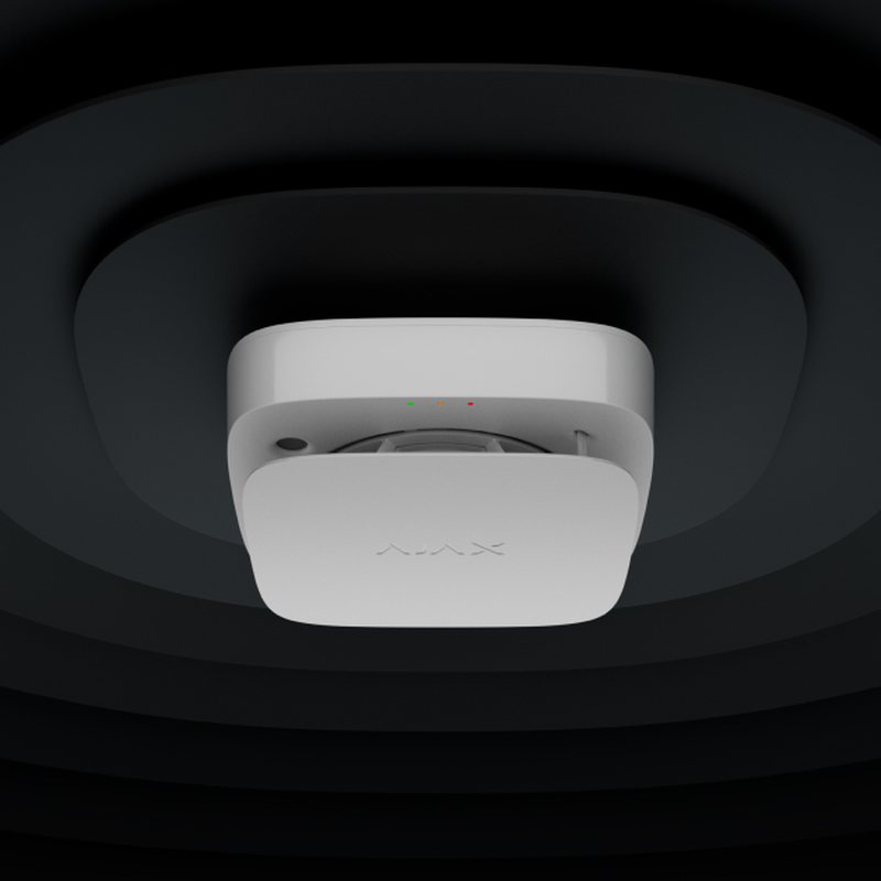 FireProtect 2 Smoke + Heat: Rook- en hittemelder voor vroege branddetectie in uw Ajax systeem