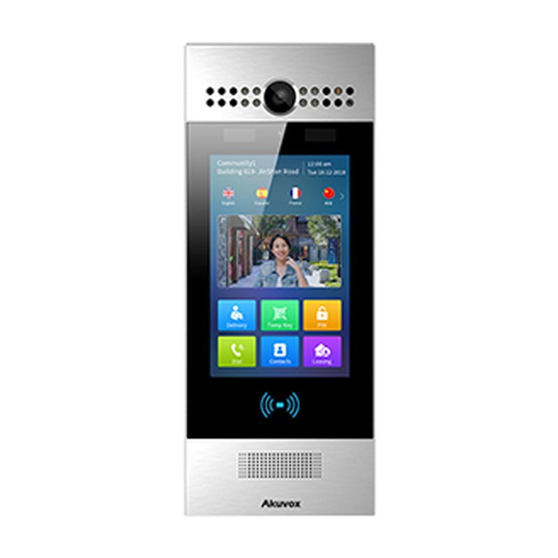 R29: AI-deurstation met touchscreen, kaartlezer en gezichtsherkenning