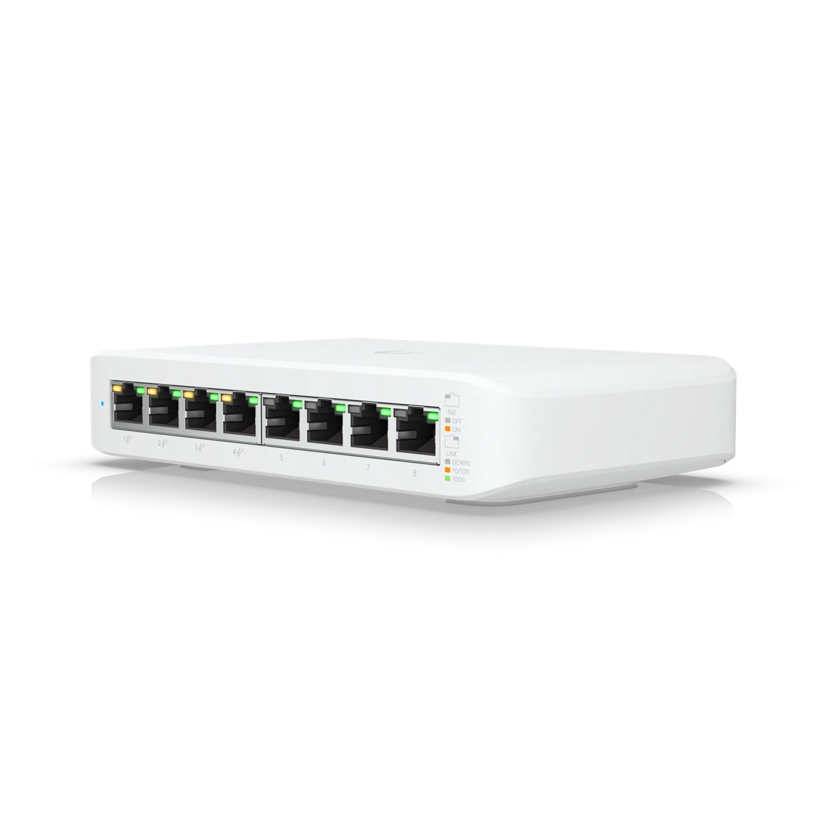 Switch Lite 8 PoE: 8 poorten met PoE voor camera's en access points