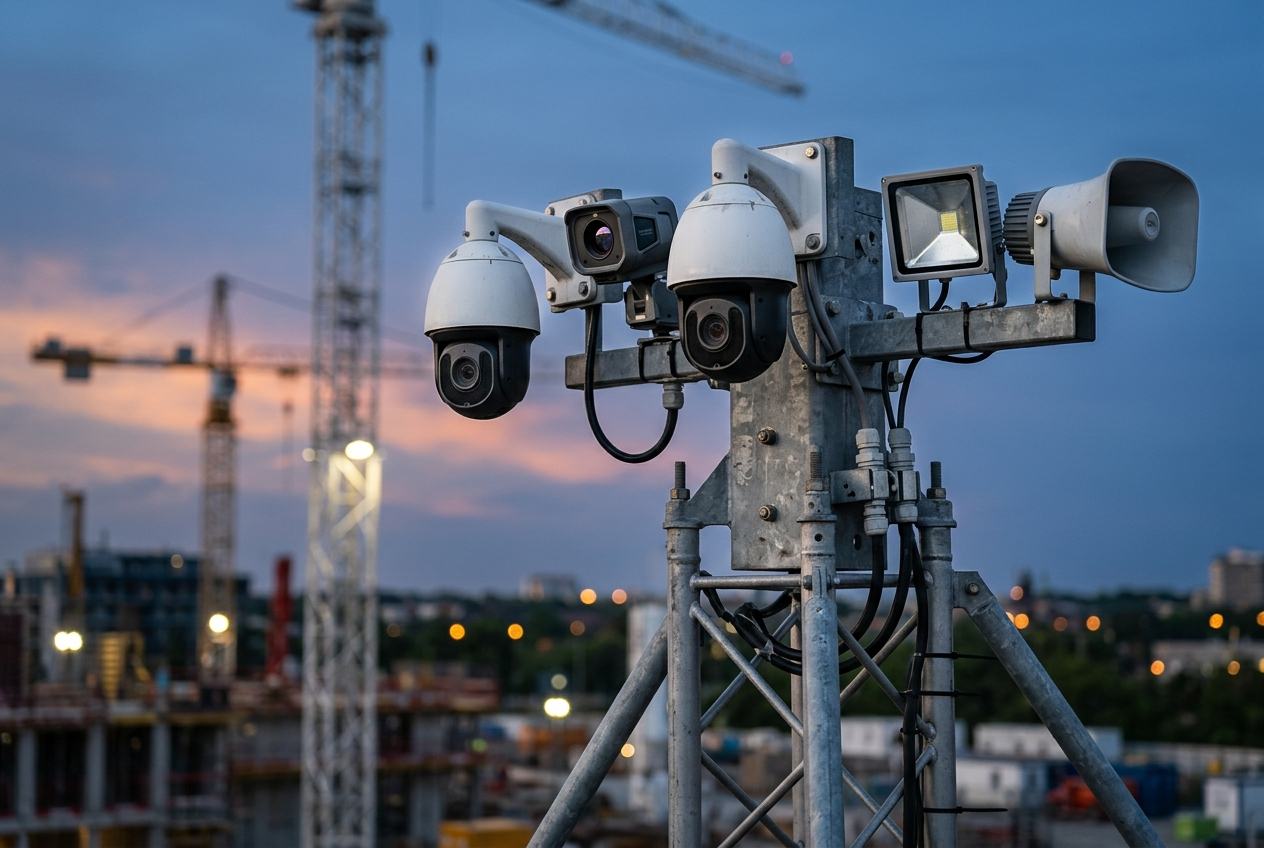 Mobiele cameramast – nieuwbouwproject